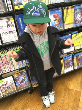 「ドラフトGAP」｜「アイテム（ジャケット/アウター）」を使った、♡M♡さん（キッズ・100cm）の冬コーディネート
