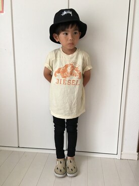 「DIESEL KIDS」｜♡M♡さん（キッズ・100cm）の夏コーディネート