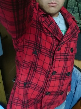 「アイテム（ピーコート）」を使った、MakotoAokiさん（メンズ・174cm・30代）の秋コーディネート