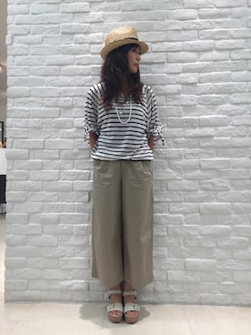 「a.v.v（アーヴェヴェ）のアイテム（パンツ）」を使った、romiさん（レディース・150cm）の夏コーディネート