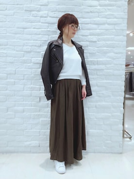 「LIFE's（ライフズ）のアイテム」を使った、romiさん（レディース・151cm）の春コーディネート