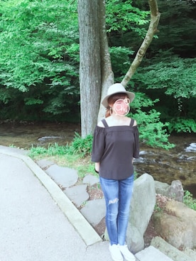 「CONVERSE（コンバース）のconverse（コンバース） ALL STAR OX（オールスターOX）（スニーカー）」を使った、romiさん（レディース・151cm）の夏コーディネート