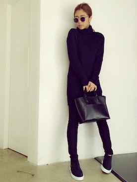 今井華さん（レディース・165cm）の冬コーディネート