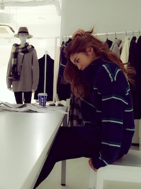 今井華さん（レディース・165cm）の冬コーディネート