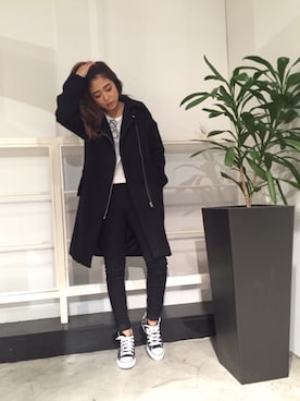 今井華さん（レディース・165cm）の冬コーディネート