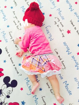 「lemoir（レモール）のアイテム」を使った、まうたんさん（キッズ・70cm）の秋コーディネート