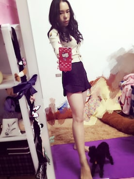 「CASH CA（カシュカ）のアイテム」を使った、壹周鞋吧さん（レディース・159cm）の秋コーディネート