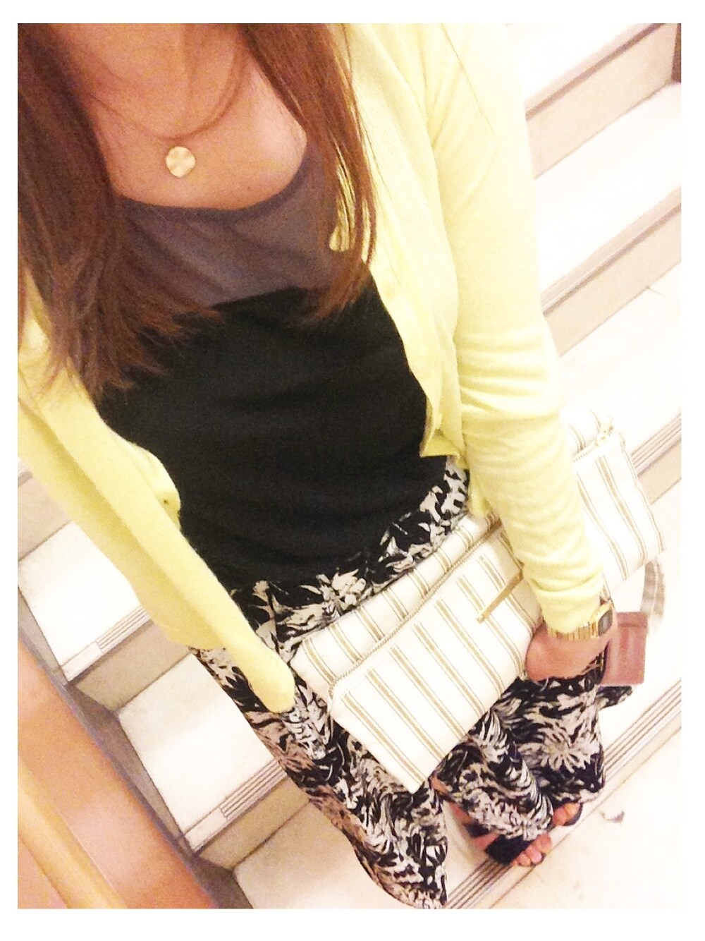 「UNIQLO、GU、MAJESTIC LEGON、GAP、chaopanic」｜「UNIQLOのアイテム（タンクトップ、ブラック系）」を使った、manamiさん（レディース・147cm）の夏コーディネートの1枚目の写真