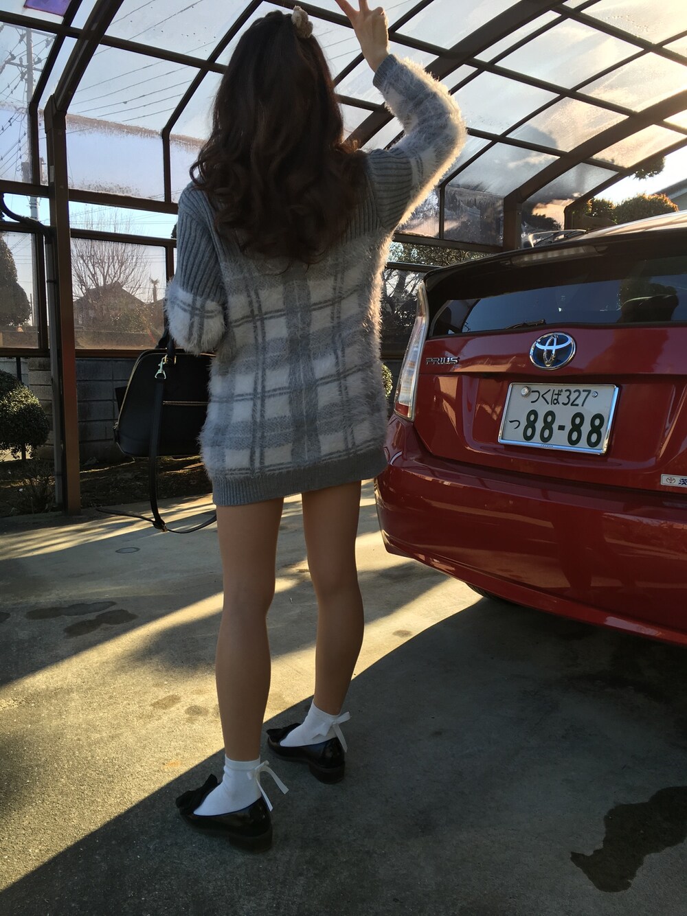 「onespoのアイテム（ラッピングキット、グレー系）」を使った、ももてゃん♡さん（レディース・158cm）の冬コーディネートの1枚目の写真