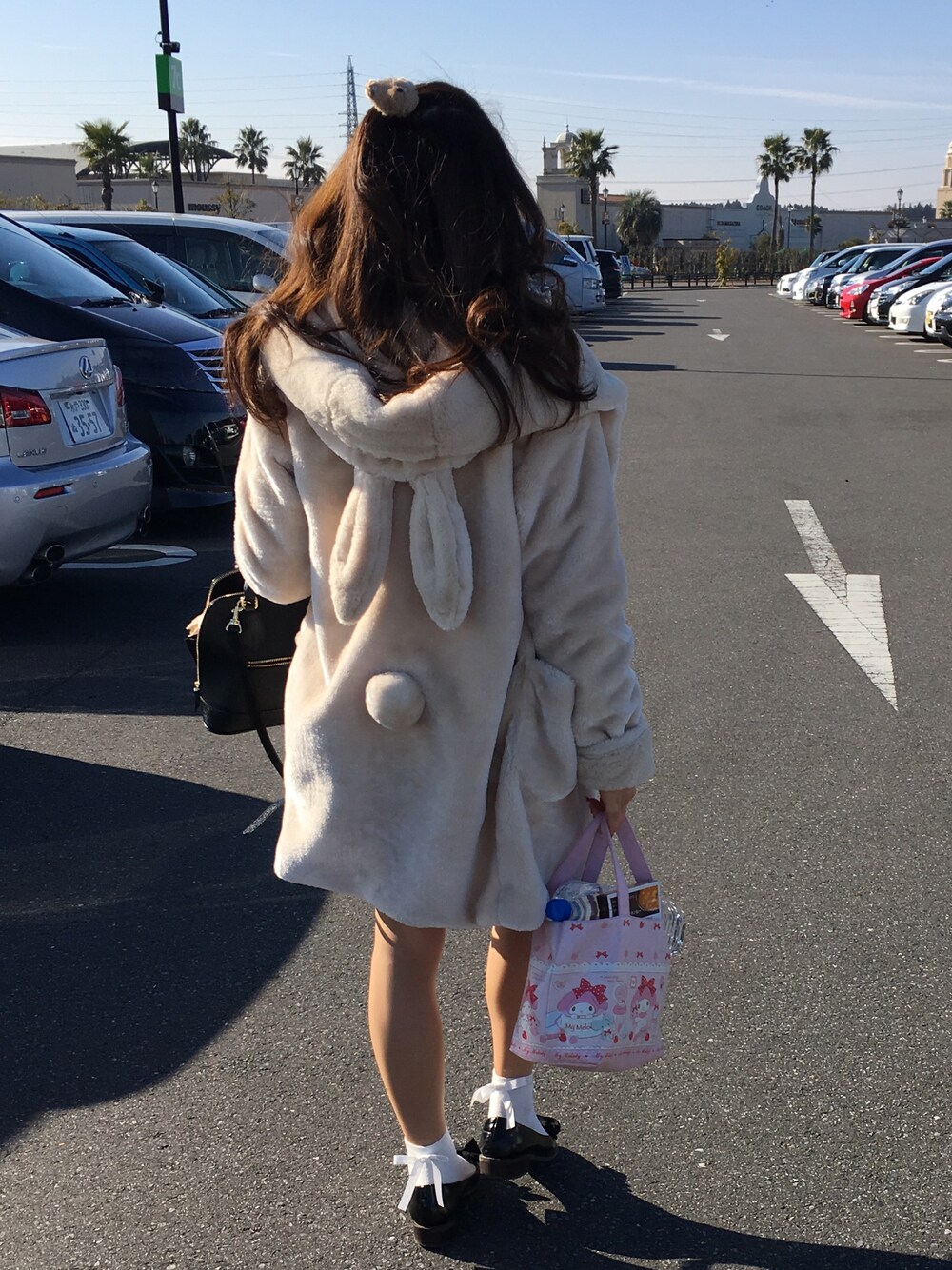 「onespoのアイテム（ジャケット/アウター、ベージュ系）」を使った、ももてゃん♡さん（レディース・158cm）の冬コーディネートの1枚目の写真
