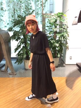 「Pink Flamingo（ピンクフラミンゴ）のアイテム」を使った、Yuさん（レディース・157cm）の春コーディネート