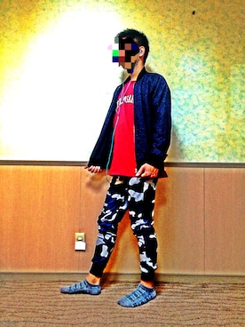 「VTOPIA（ユートピア）のアイテム」を使った、Toooshiさん（メンズ・177cm）の春コーディネート