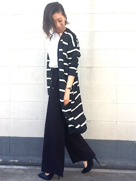 「Settimissimo（セッティミッシモ）のアイテム（トップス）」を使った、Yumiさん（レディース・157cm）の春コーディネート