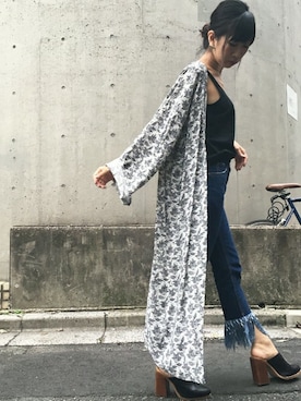 「Settimissimo（セッティミッシモ）のアイテム（トップス）」を使った、Yumiさん（レディース・156cm）の夏コーディネート