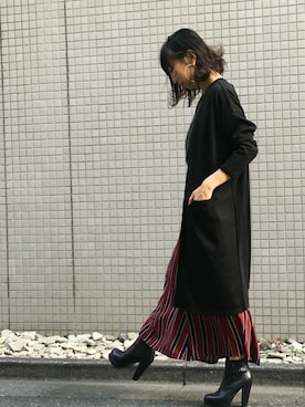 「Settimissimo（セッティミッシモ）のアイテム（パンツ）」を使った、Yumiさん（レディース・156cm）の秋コーディネート