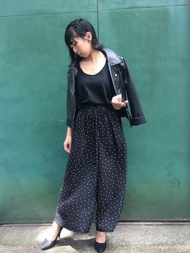 「Settimissimo（セッティミッシモ）のアイテム（パンツ）」を使った、Yumiさん（レディース・156cm）の秋コーディネート