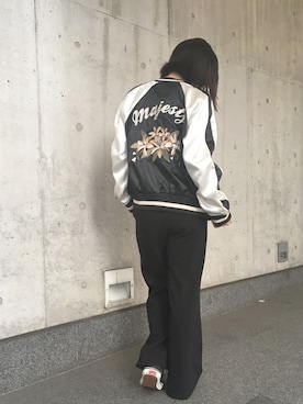 「Settimissimo（セッティミッシモ）のアイテム（ブルゾン）」を使った、Yumiさん（レディース・156cm）の秋コーディネート