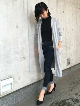 「Settimissimo（セッティミッシモ）のアイテム（トップス）」を使った、Yumiさん（レディース・156cm）の秋コーディネート