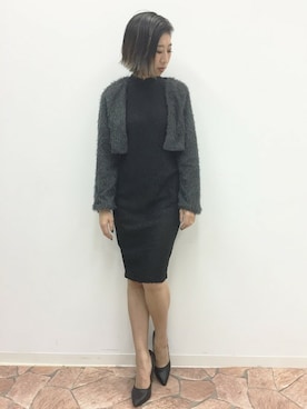 「Settimissimo（セッティミッシモ）のアイテム（トップス）」を使った、Yumiさん（レディース・156cm）の冬コーディネート