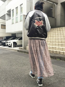 「Settimissimo（セッティミッシモ）のアイテム（ブルゾン）」を使った、Yumiさん（レディース・156cm）の冬コーディネート