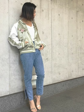 「Settimissimo（セッティミッシモ）のアイテム（ブルゾン）」を使った、Yumiさん（レディース・156cm）の冬コーディネート