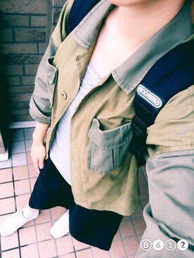 「Ray BEAMS（レイビームス）のアイテム（ブルゾン）」を使った、_nayuuuuさん（レディース・158cm）の夏コーディネート