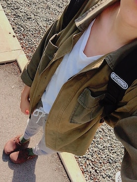 「Ray BEAMS（レイビームス）のアイテム（ブルゾン）」を使った、_nayuuuuさん（レディース・158cm）の夏コーディネート