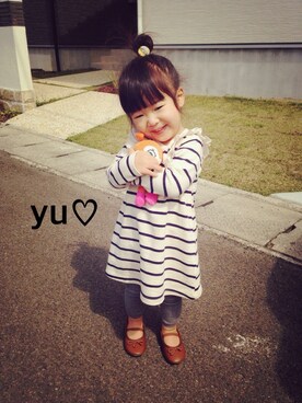 「babygap」｜「アイテム（バレエシューズ）」を使った、yuzu_haさん（キッズ・90cm）の春コーディネート