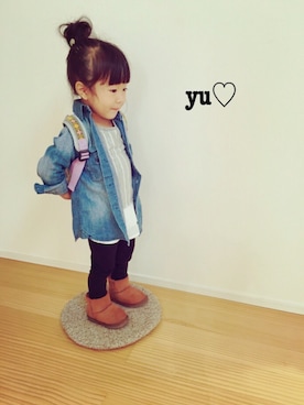 yuzu_haさん（キッズ・90cm）の冬コーディネート