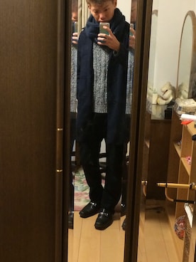「Adam et Rope A・E・R（アダムエロペ）のアイテム（チェスターコート）」を使った、wataruさん（メンズ・179cm）の春コーディネート