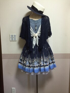 「axes femme（アクシーズファム）のアイテム（キャミソール）」を使った、ありすさん（レディース・165cm）の夏コーディネート