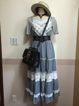 「axes femme（アクシーズファム）のアイテム（ボストンバッグ）」を使った、ありすさん（レディース・163cm）の夏コーディネート