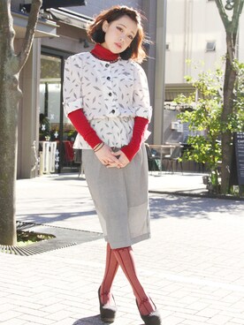 「ぺプラム」｜Grimoireさん（レディース・157cm）の冬コーディネート