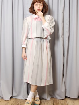 「襟付きワンピース」｜Grimoireさん（レディース・150cm）の春コーディネート