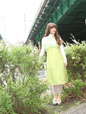 「Grimoire（グリモワール）のアイテム（ワンピース/ドレス）」を使った、Grimoireさん（レディース・157cm）の春コーディネート