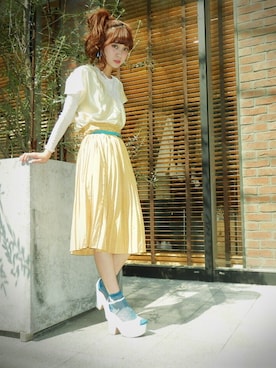 「Grimoire（グリモワール）のアイテム」を使った、Grimoireさん（レディース・161cm）の春コーディネート