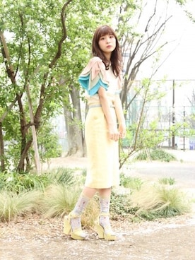 「おめかしコーデ」｜Grimoireさん（レディース・161cm）の春コーディネート