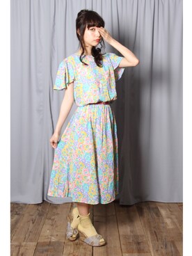 「Grimoire（グリモワール）のアイテム（ワンピース/ドレス）」を使った、Grimoireさん（レディース・160cm）の春コーディネート
