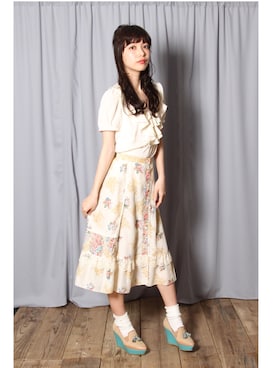 「おめかしコーデ」｜Grimoireさん（レディース・161cm）の春コーディネート