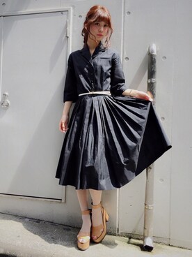 「Grimoire（グリモワール）のアイテム（ワンピース/ドレス）」を使った、Grimoireさん（レディース・161cm）の春コーディネート