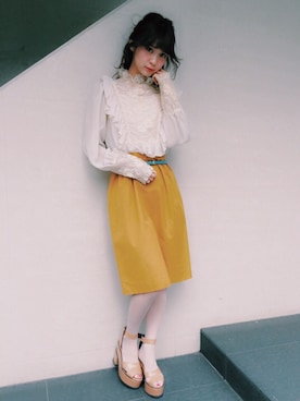 「Grimoire（グリモワール）のアイテム」を使った、Grimoireさん（レディース・161cm）の春コーディネート