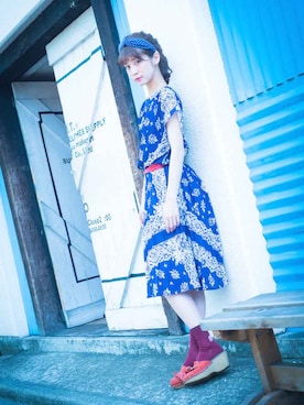 「Grimoire（グリモワール）のアイテム（ワンピース/ドレス）」を使った、Grimoireさん（レディース・157cm）の夏コーディネート