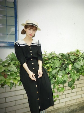 「Grimoire（グリモワール）のアイテム（ワンピース/ドレス）」を使った、Grimoireさん（レディース・157cm）の夏コーディネート