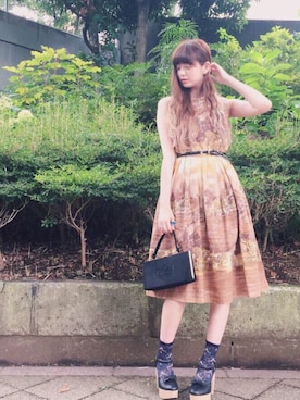 「Grimoire（グリモワール）のアイテム（ワンピース/ドレス）」を使った、Grimoireさん（レディース・157cm）の夏コーディネート