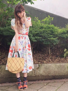 「Grimoire（グリモワール）のアイテム（ワンピース/ドレス）」を使った、Grimoireさん（レディース・157cm）の夏コーディネート