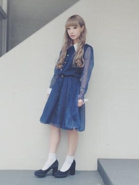 「Grimoire（グリモワール）のアイテム（ワンピース/ドレス）」を使った、Grimoireさん（レディース・157cm）の夏コーディネート