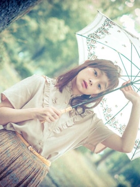 「Grimoire（グリモワール）のアイテム」を使った、Grimoireさん（レディース・157cm）の夏コーディネート