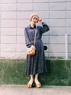 「Grimoire（グリモワール）のアイテム（ワンピース/ドレス）」を使った、Grimoireさん（レディース・157cm）の夏コーディネート