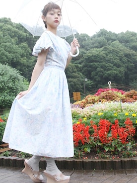 「Grimoire（グリモワール）のアイテム（ワンピース/ドレス）」を使った、Grimoireさん（レディース・157cm）の夏コーディネート