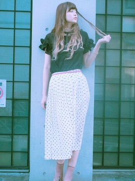 「Grimoire（グリモワール）のアイテム」を使った、Grimoireさん（レディース・157cm）の夏コーディネート
